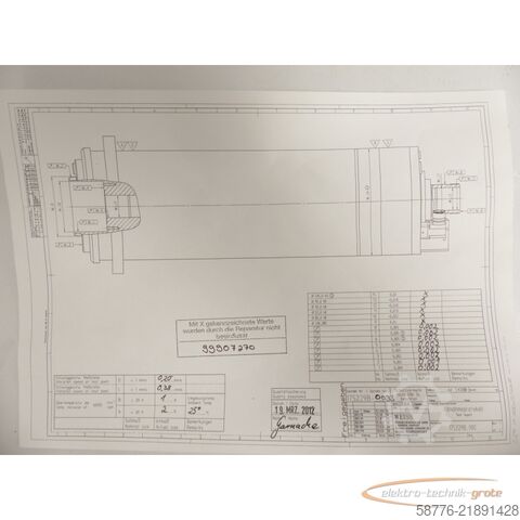 Component Weiss W-175229B / 175229B Schleifspindel SN: 175229B-0033 - ! -
