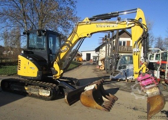 Minibagger Yanmar VIO 57 - POWERTILT + Schnellwechsler + 4 Löffel