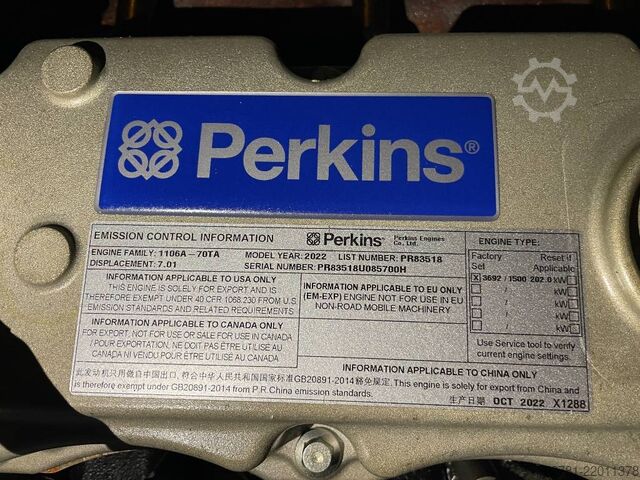 Generator set Perkins 1106A-70TA - 220 kVA Generator - DPX-20012