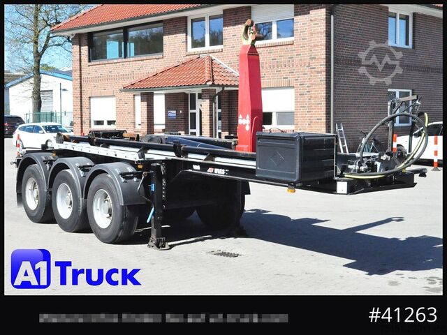 Tipper semitrailer  Wiese SA3-36 AK VDL  Hakenlift Abroller,
