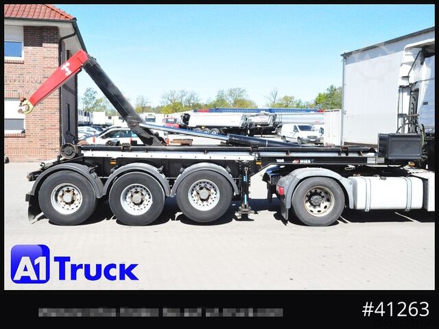 Tipper semitrailer  Wiese SA3-36 AK VDL  Hakenlift Abroller,