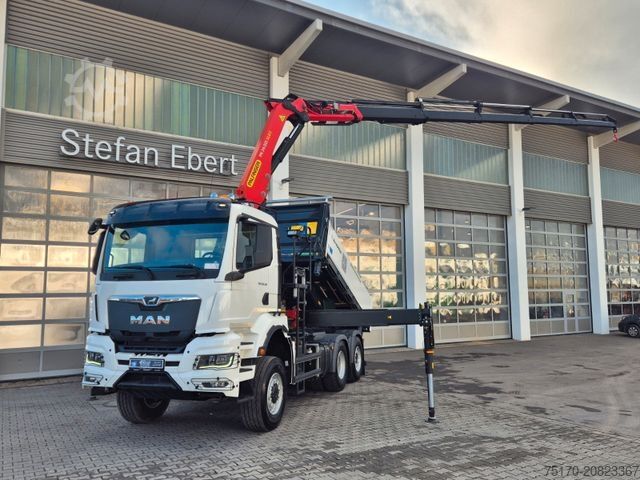 Tipper truck MAN TGS 28.510 6x4-4 BL Palfinger PK24.001 Funk AHK