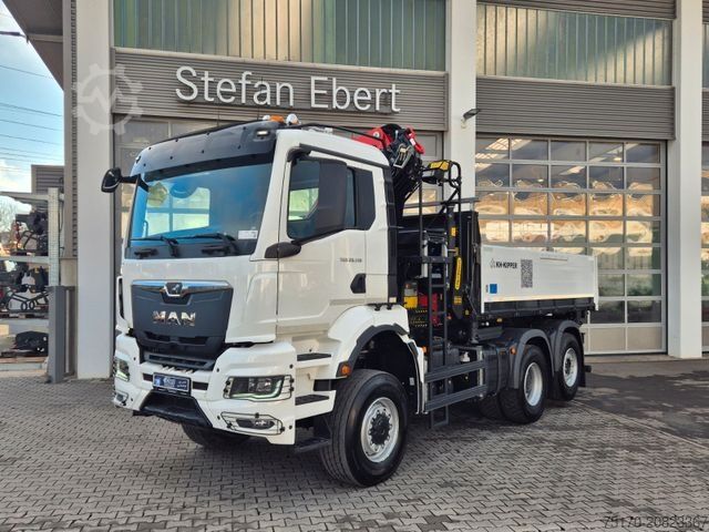 Tipper truck MAN TGS 28.510 6x4-4 BL Palfinger PK24.001 Funk AHK
