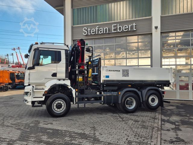 Tipper truck MAN TGS 28.510  6x4-4 BL Palfinger PK24.001 Funk AHK