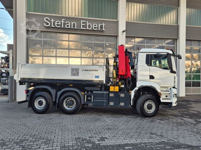 Tipper truck MAN TGS 28.510 6x4-4 BL Palfinger PK24.001 Funk AHK
