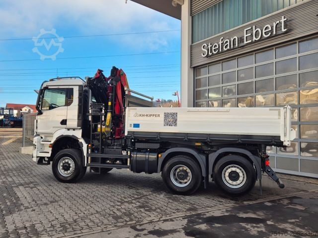 Tipper truck MAN TGS 28.510  6x4-4 BL Palfinger PK24.001 Funk AHK