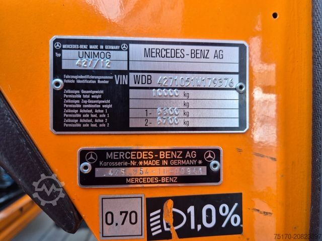 Spezial-LKW MERCEDES-BENZ Unimog U1600 4x4 Zweiweg ZW 100 S Railway 11584h