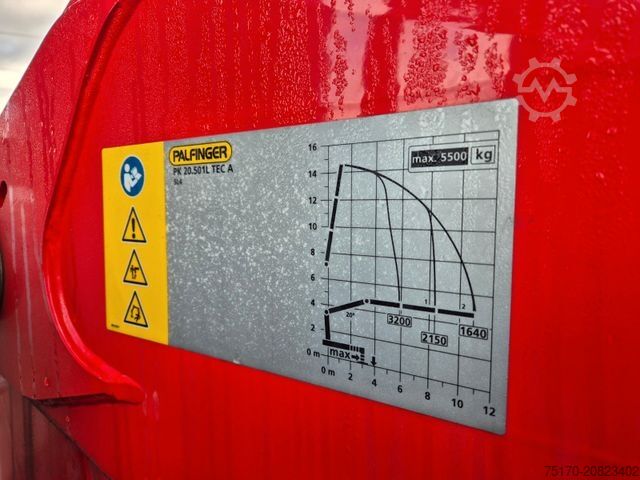 Autokran MAN TGS 26.470 6x2-4 LL Baustoff Palfinger PK20.501L