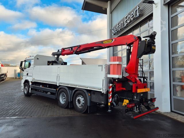 LKW mit Pritsche (offen) MAN TGS 26.470 6x2-4 LL Baustoff Palfinger PK20.501L