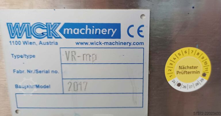 Sealing Machine WICK machinery VR-mp