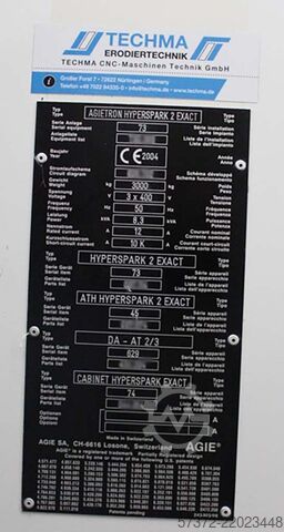 Vertical CNC EDM Machine AGIE AGIETRON HYPERSPARK 2 EXACT