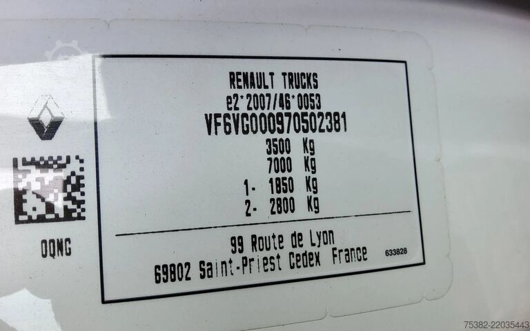 Suitcase Renault Master 165.35 - VTV-98-F & OT-79-TP - BE COMBI ...