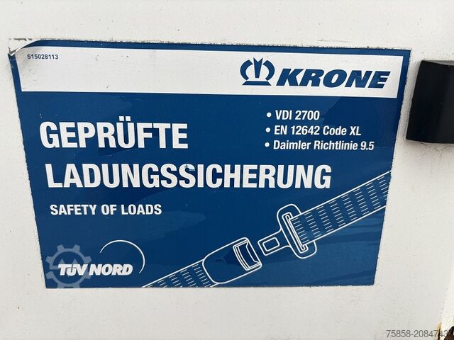 Wechselbrücke mit Pritsche & Plane Krone Jumbo 7,82m 3m hoch Hubdach + Edscha