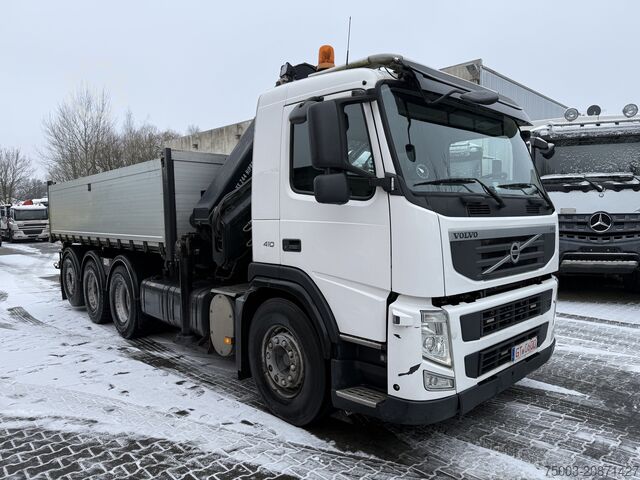 Kipper LKW Volvo FM410 8X4 Kipper mit Kran HIAB 244-5