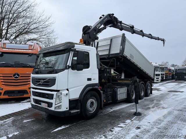 Autokran Volvo FM410 8X4 Kipper mit Kran HIAB 244-5