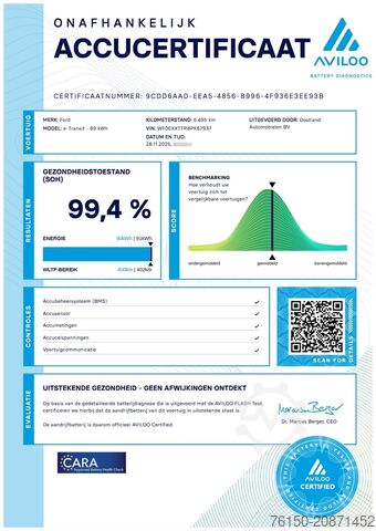 Panel van Ford E-Transit 350 L2H2 Trend 68 kWh / 100% Elektris...