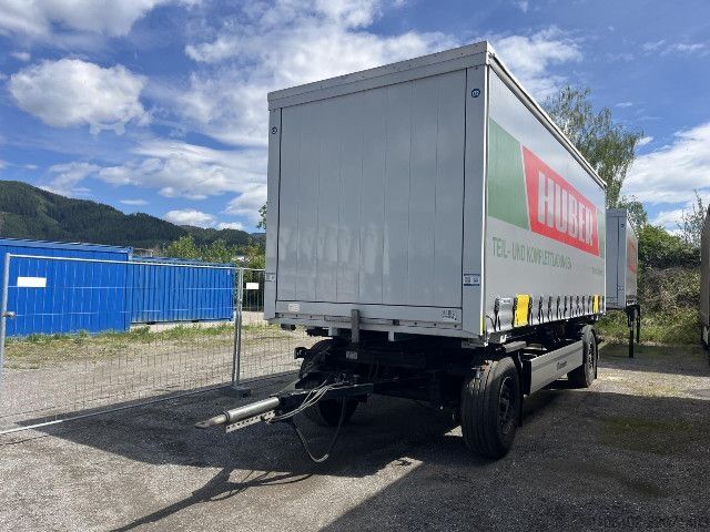 Swap chassis trailer Krone AZW 18 eL3B9 mit neuer KORNE CURTAIN Box / Brücke