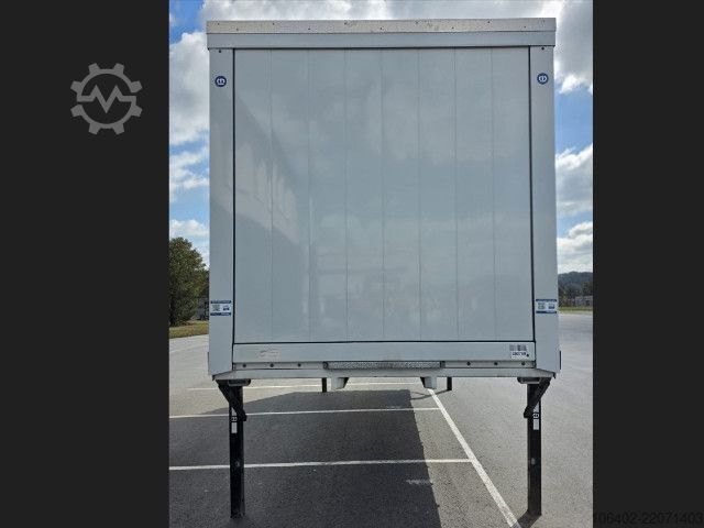 Swap chassis trailer Krone AZW 18 eL3B9 mit neuer KORNE CURTAIN Box / Brücke