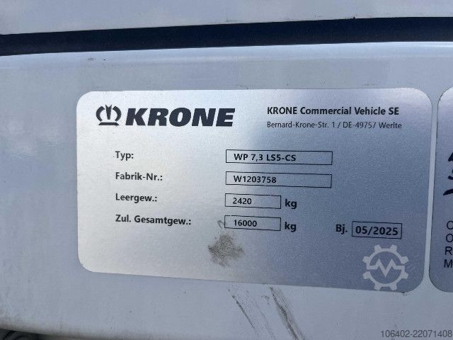 Swap chassis trailer Krone CURTAIN Box / Brücke, 2x vorhanden