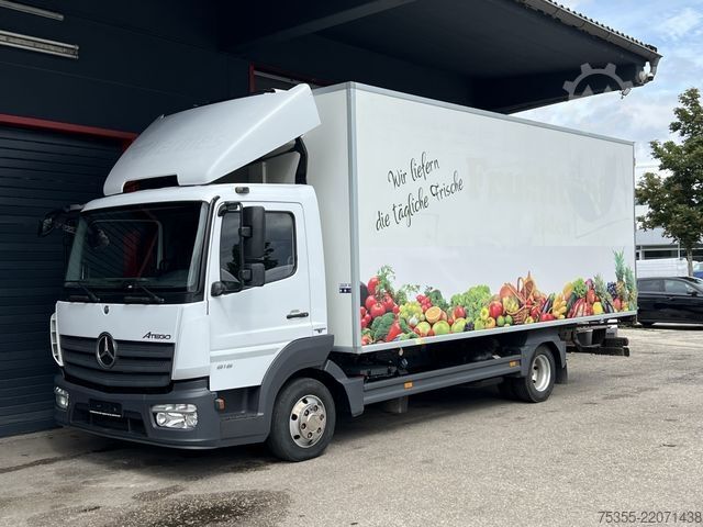Refrigerator body van MERCEDES-BENZ Atego 816 6mCarrier Xarios 500 Diesel+StromEuro6