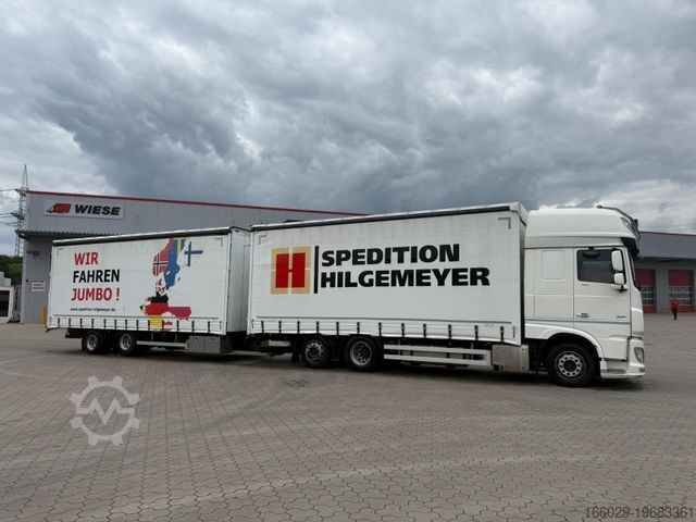 Jumbo truck DAF XF 480 FAN LowDeck 6x2 Jumbo Inklusive Anhänger