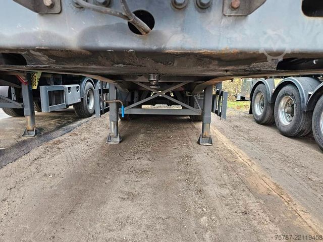 Tipper semitrailer REISCH 49 cbm, Pendelklappe, Lift, Lastmanometer, BPW