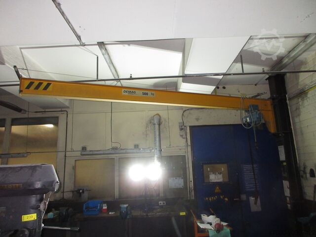 Column jib crane jib crane chain hoist Demag D-AW Kran Drehkran Hallenkran 4,5m Demag 500 Kg 0,5t + Demag DC Kettenzug