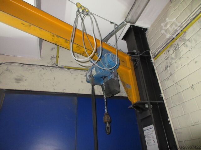 Column jib crane jib crane chain hoist Demag D-AW Kran Drehkran Hallenkran 4,5m Demag 500 Kg 0,5t + Demag DC Kettenzug