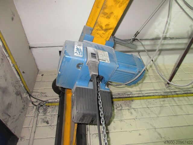 Column jib crane jib crane chain hoist Demag D-AW Kran Drehkran Hallenkran 4,5m Demag 500 Kg 0,5t + Demag DC Kettenzug