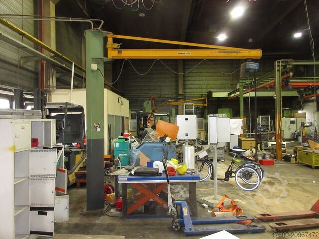 Demag Column swing crane Chain Hoist Demag KBK Kran Drehkran Hallenkran L 3m Demag KBK2 500Kg + DC Kettenzug H3,5m