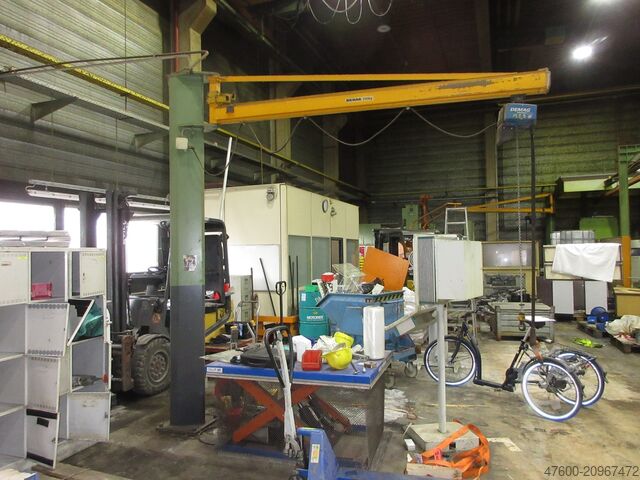 Demag Column swing crane Chain Hoist Demag KBK Kran Drehkran Hallenkran L 3m Demag KBK2 500Kg + DC Kettenzug H3,5m