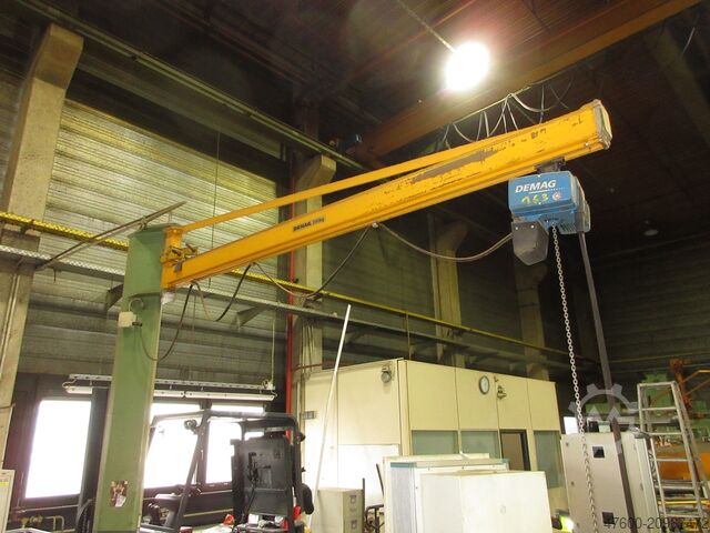 Demag Column swing crane Chain Hoist Demag KBK Kran Drehkran Hallenkran L 3m Demag KBK2 500Kg + DC Kettenzug H3,5m