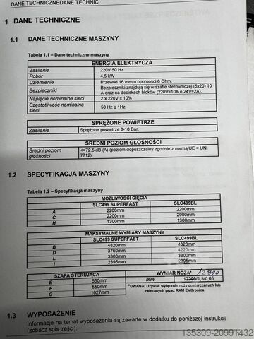 CNC machine for foam cutting RAM Elettronica SLC 499 SUPERFAST