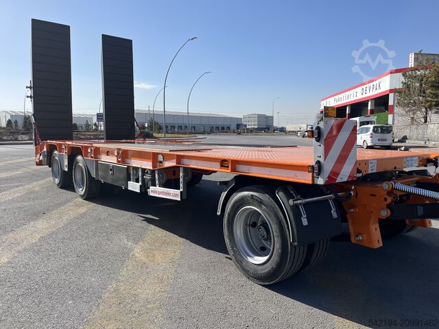 Low loader semitrailer GVN Trailer 2+1 Axle Platform Trailer