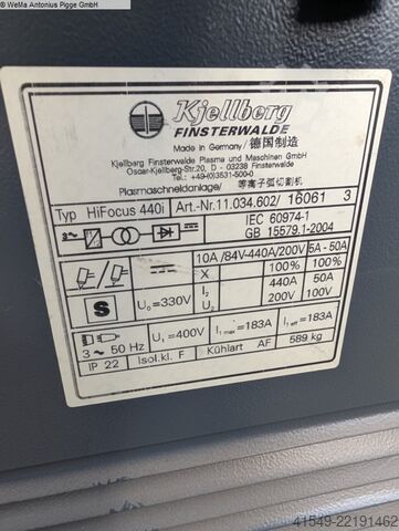 Plasma Cutting Device KJELLBERG HiFocus 440 i neo
