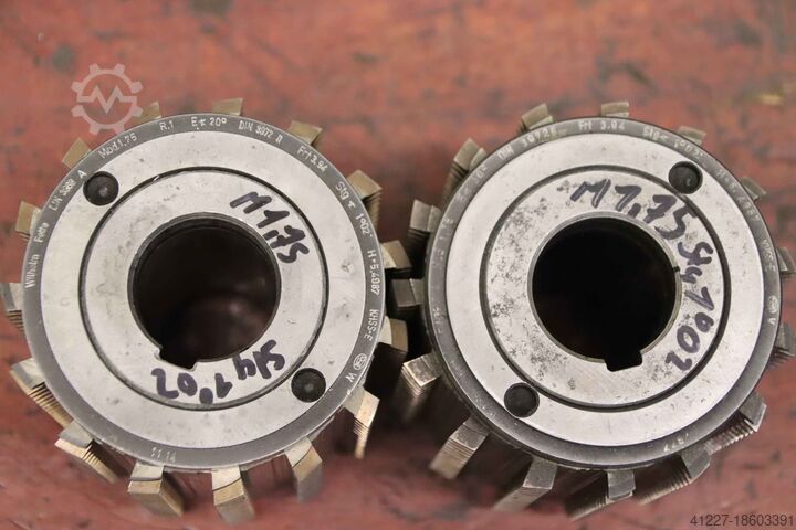 Modular milling cutter hob 7 pieces Fette Mod.1,75 EW 20°