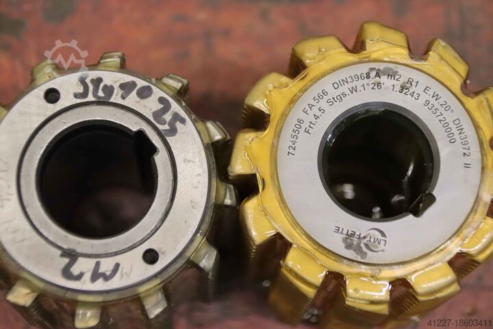 Modulfräser Wälzfräser 6 Stück Fette Mod.2 R1 EW 20°