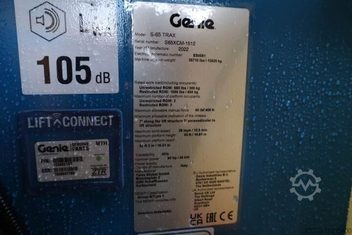 Teleskopbühne Genie S65XC Trax Valid inspection, *Guarantee! Diesel, 4