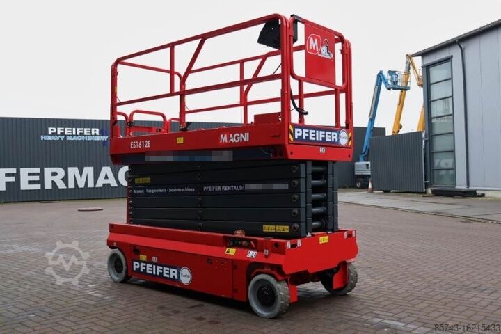 Scissor lift Magni ES1612E Valid inspection, *Guarantee!, Electric, 1