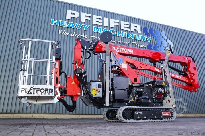 Gelenkteleskoparbeitsbühne Platform Basket Spider 18.90 PRO CE Declaration, Valid inspection,