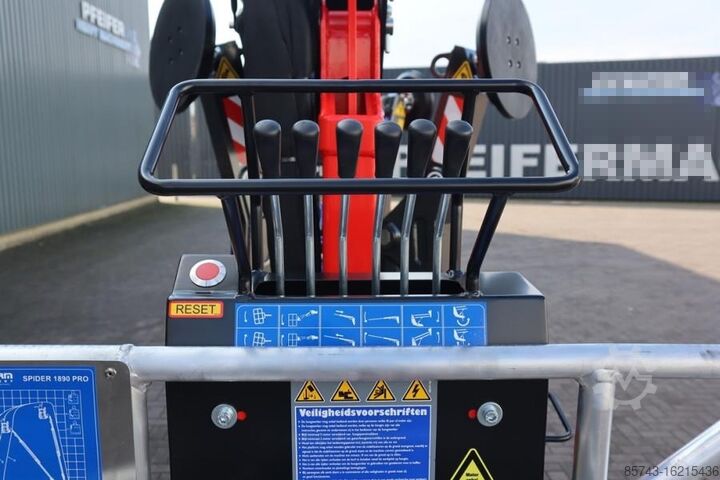 Gelenkteleskoparbeitsbühne Platform Basket Spider 18.90 PRO CE Declaration, Valid inspection,