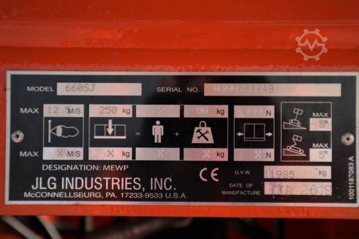 Telescopic boom lift JLG 660SJ Valid Inspection, *Guarantee! Diesel, 4x4 Dr