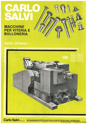Screw making machine CARLO SALVI RF/550/SV