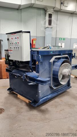 Rotary compactor and 2 x skip containers de Rooij 16 cu metre closed skips and compactor.