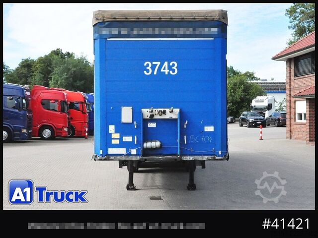 Open semitrailer with tarp SCHMITZ SCB S3T , Tautliner, verzinkt, Kranbar, Coilmulde,