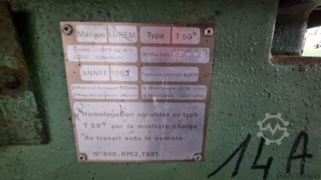 LUREM T50 spindle moulder Lurem t50