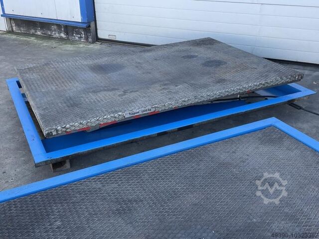 Hydraulic low-profile scissor lift table up to 1000 kg (without hydraulic power unit), hydraulic lif FLEXLIFT FLUNDER 1500 / 100
