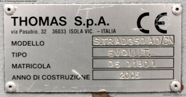 Bandsäge THOMAS - Vollautomat SUPER TRAD 350 AO CN