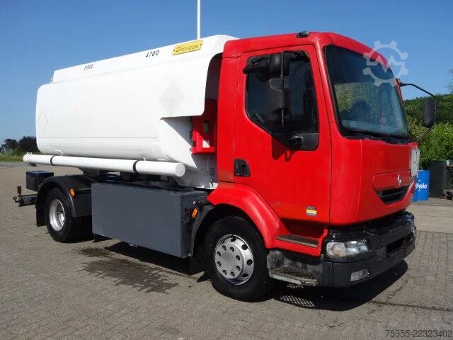 Tanker truck Renault Midlum 210 feultanktruck,manualpomp,steelsprings