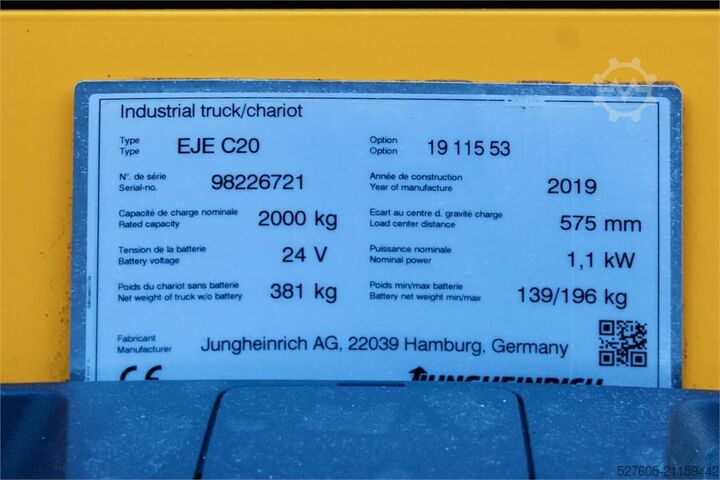 Niederhubwagen Jungheinrich EJE C20